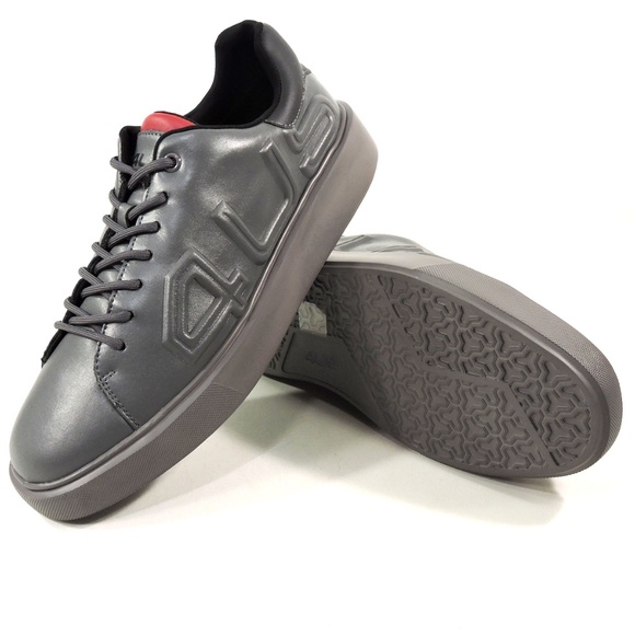 CESARE PACIOTTI 🇮🇹 MENS GREY SOFT LEATHER COMFORT SNEAKERS - Picture 7 of 9